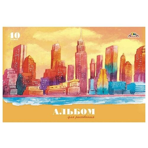 АппликА Альбом для рисования Город, А4, 40 листов апплика альбом для рисования лондон 40 листов