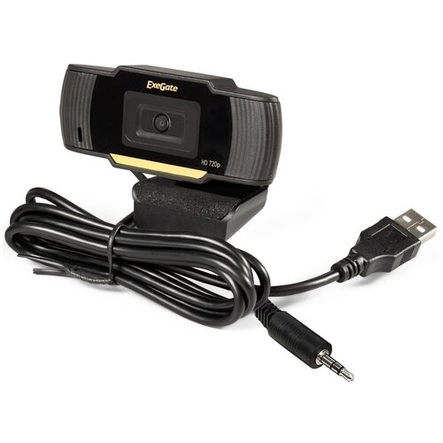 Веб-камера ExeGate GoldenEye C270 HD вебкамера exegate blackview c525 hd tripod 1 3mp 1280x720 встроенный микрофон usb 2 0 черный ex287386rus