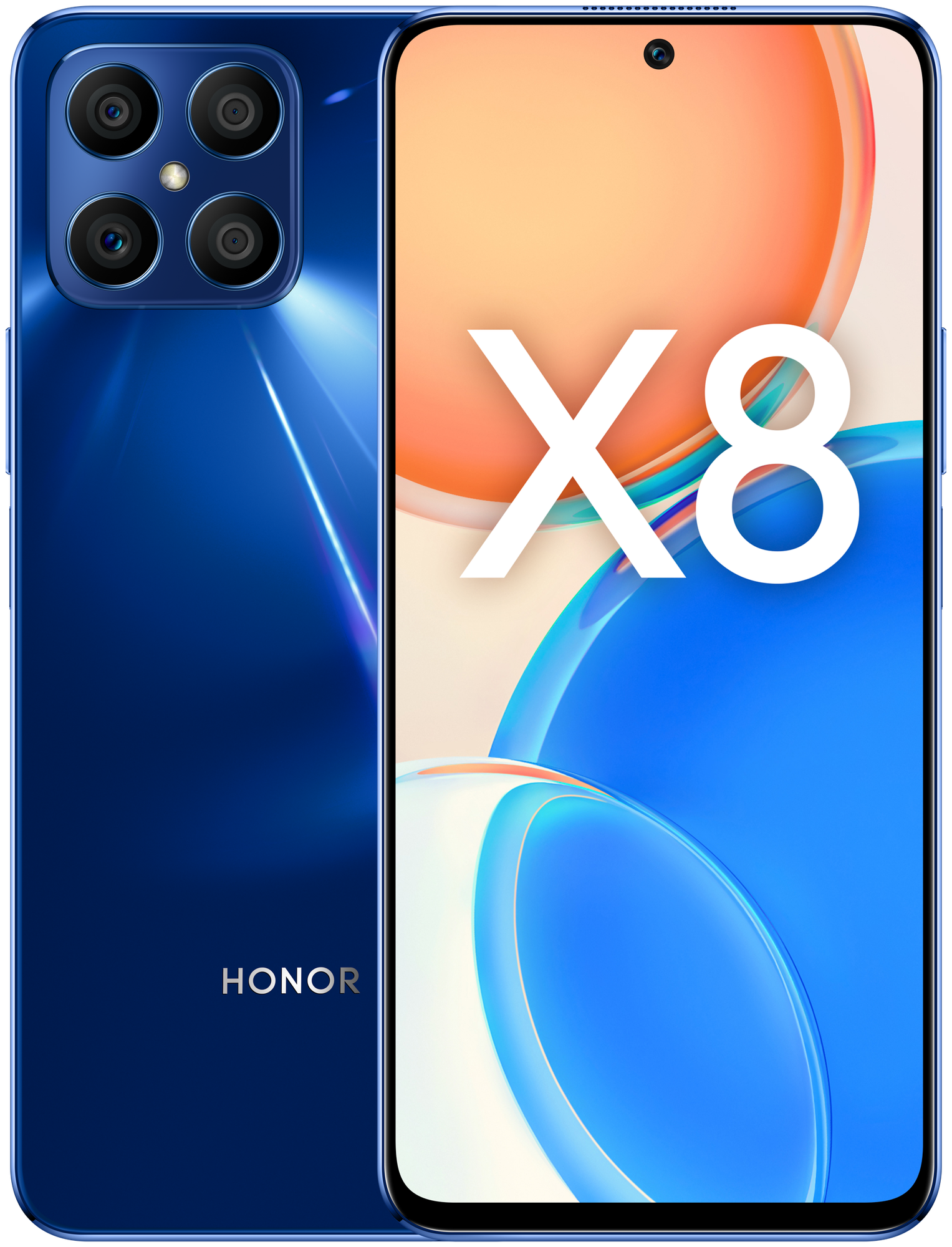 Мобильный телефон Honor X8 6/128 Gb Global, cиний океан