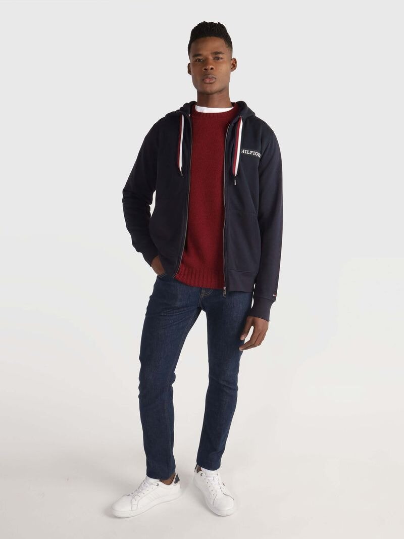 Толстовка TOMMY HILFIGER, размер S, , синий — фото 1