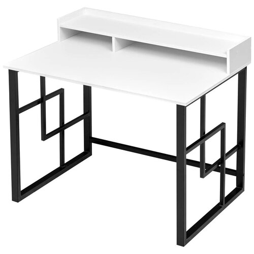 Лофт-стол Амеот-Лого 2T с надстройкой, таксония/черный, Ш86/Г70/В75