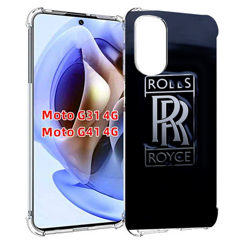 Чехол MyPads Rolls-Royce-ролс-ройс-3 мужской для Motorola Moto G31 4G / G41 4G задняя-панель-накладка-бампер
