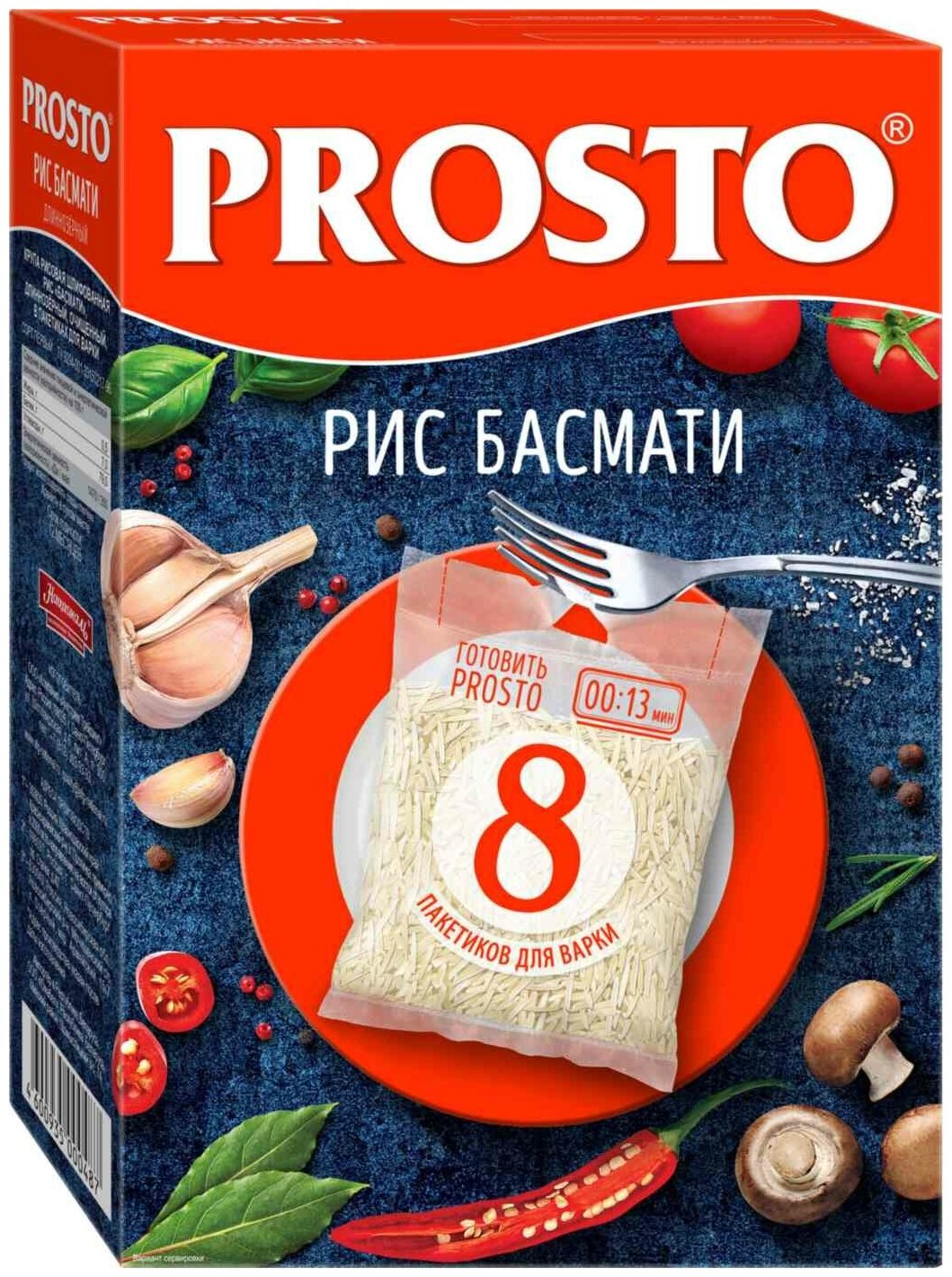 Рис PROSTO Басмати длиннозерный, в варочных пакетиках, 8 шт х 62,5 г - фотография № 6