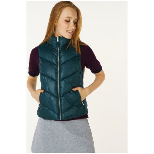 фото Стеганый жилет broadway 10158992 зеленый 48