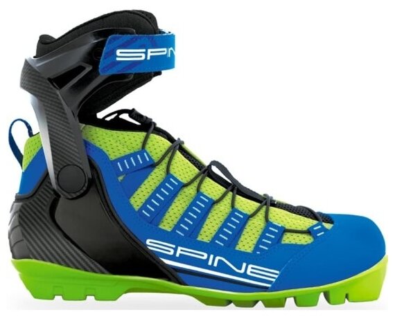 Лыжероллерные ботинки Spine Skiroll Skate 17 NNN (синий/черный/салатовый) 2020