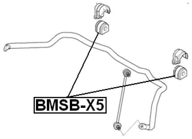 Втулка переднего стабилизатора Febest BMSB-X5