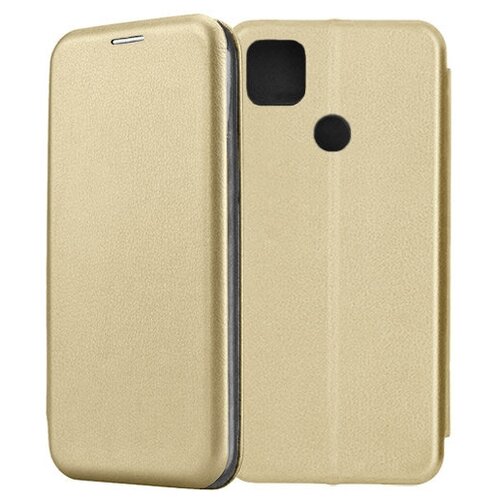фото Чехол-книжка fashion case для xiaomi redmi 9c золотой