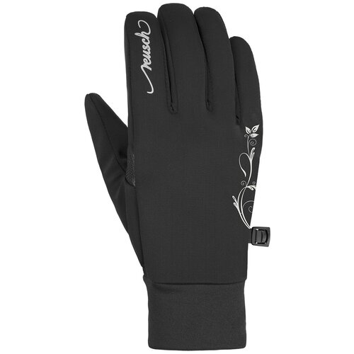 фото Перчатки горнолыжные reusch saskia touch-tec black/silver (inch (дюйм):6)