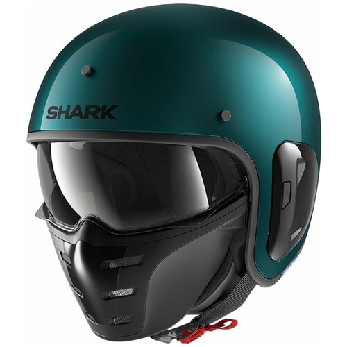 Шлем SHARK S-DRAK FIBER BLANK METAL Green S