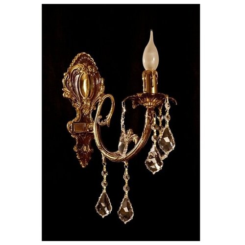 фото Бра brizzi 8888/1 pb leaf crystal