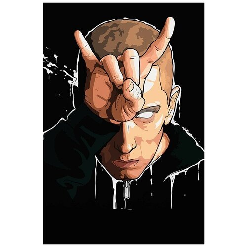 Картина по номерам на холсте Музыка Eminem Эминем - 6297 В 60x40 картина по номерам на холсте музыка eminem эминем 6295 в 60x40