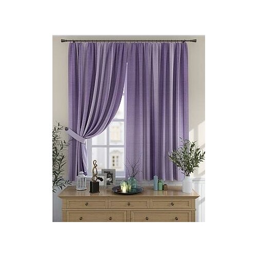 фото Комплект штор томдом арентис (сиреневый)
