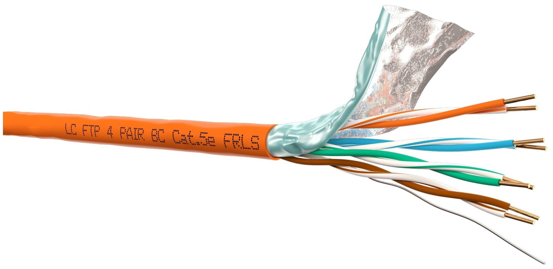 Витая пара LC Витая пара LC FTP4 cat.5е, 305м, Сu, FRLS, оранжевый