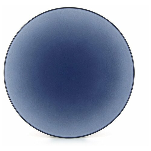 фото Тарелка мелкая equinoxe 26 см фарфор синий revol 650423