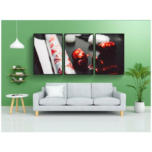 фото Набор модулных постеров для интерьера "бумага, подарок, рождество" 60x90 см. в тубусе, без рамки lotsprints