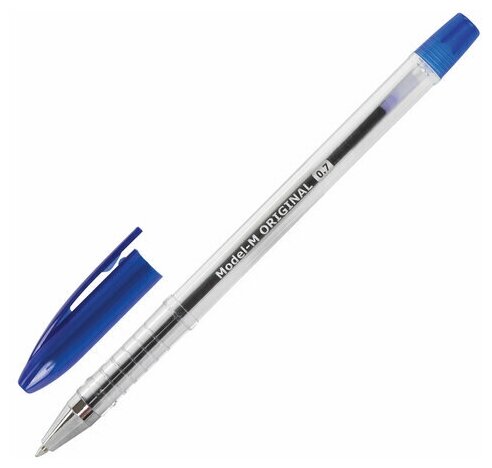 Ручка шариковая масляная BRAUBERG "Model-M" ORIGINAL, синяя, узел 0.7 мм, линия письма 0.35 мм, 143250