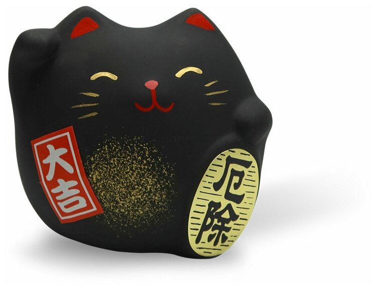 фото Сувенир Манэки Кот 5 см, ручная работа, белый (made in Japan)