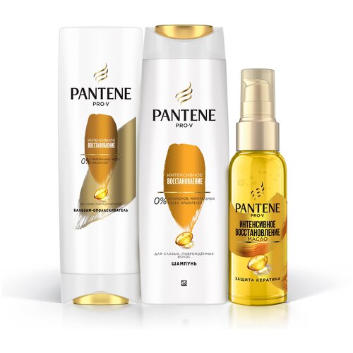 Купить PANTENE Pro-V Набор Интенсивное Восстановление / Шампунь 400мл + Бальзам 200мл + Масло 100мл для поврежденных волос