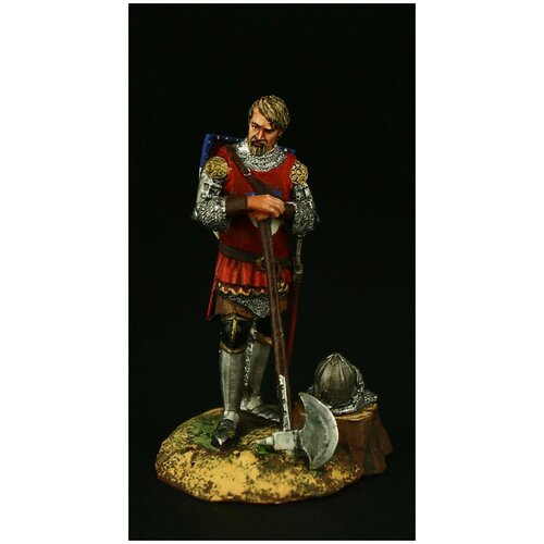 Оловянный солдатик SDS: Рыцарь с боевым топором оловянный солдатик sds европейский рыцарь с боевым цепом xiv в