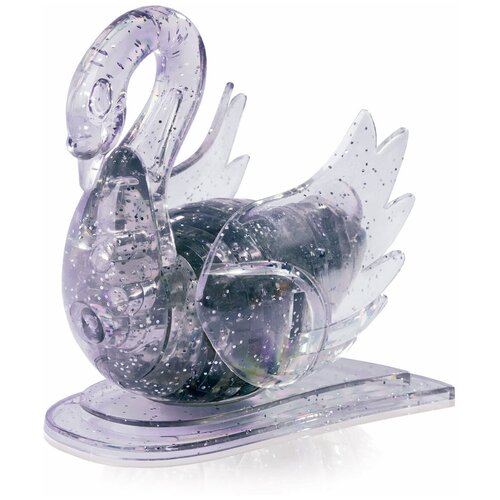 Головоломка Crystal Puzzle Лебедь со светом прозрачный