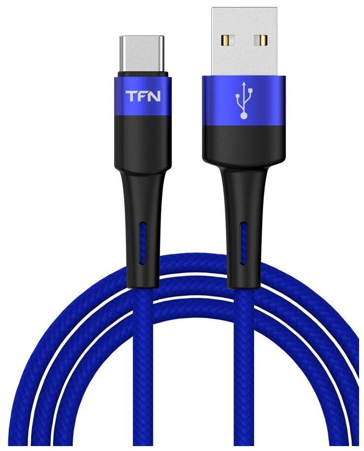 Кабель TFN USB-A/Type-C Envy 1.2m нейлон blue