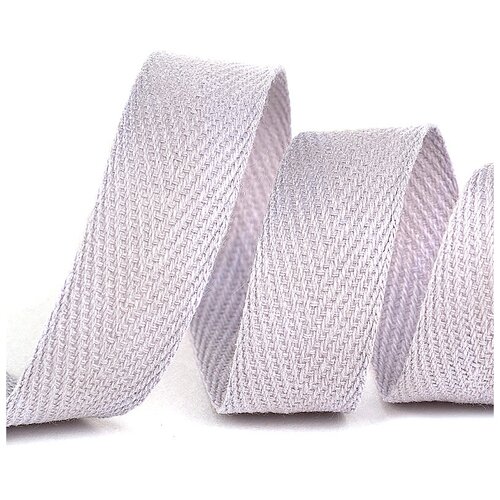Лента киперная хлопок шир.15 мм цв. светло-серый упак.50 м