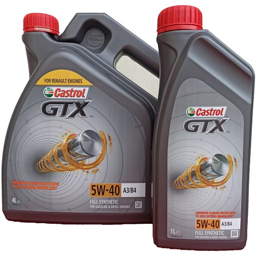 фото Масло моторное castrol gtx 5w-40 4л +1л