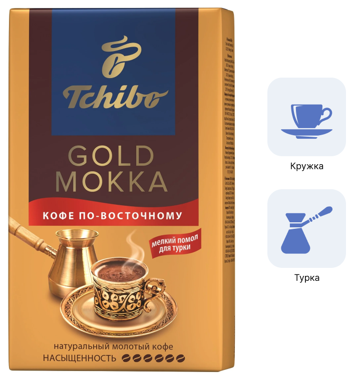 Кофе Tchibo Gold Mokka "По-восточному", молотый, 200гр - фото №14