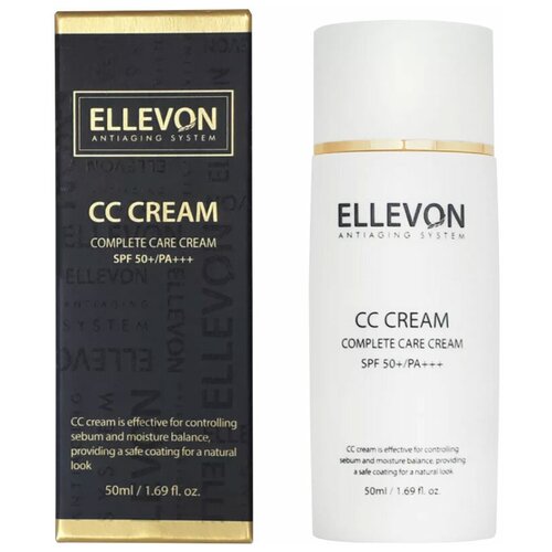 Крем для лица Ellevon CC Cream SPF50+/PA++, 50мл (Эллевон) миска для смешивания маски ellevon эллевон