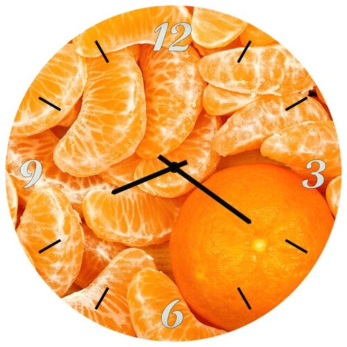 фото Svs настенные часы svs 3501667 kitchen дольки апельсинов