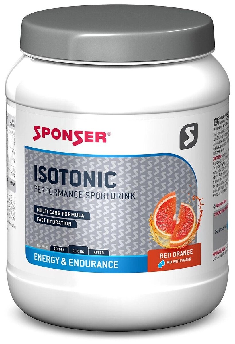 Изотоник SPONSER ISOTONIC 1000 г, Красный апельсин