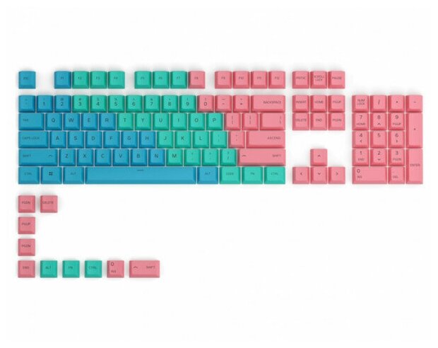 Комплект кейкапов Glorious GPBT Keycaps Pastel