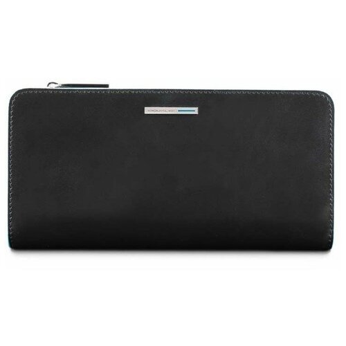 фото Кошелек женский piquadro blue square черный, кожа натуральная (pd4573b2r/n)