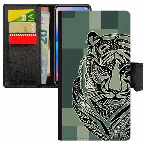 фото Чехол-книжка на мобильный apple iphone se 2020, "тигр" сибирь зверь utaupia