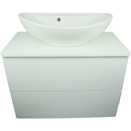 фото Orange ot-100tuglass+g60 тумба подвесная otto c раковиной гамма 600.