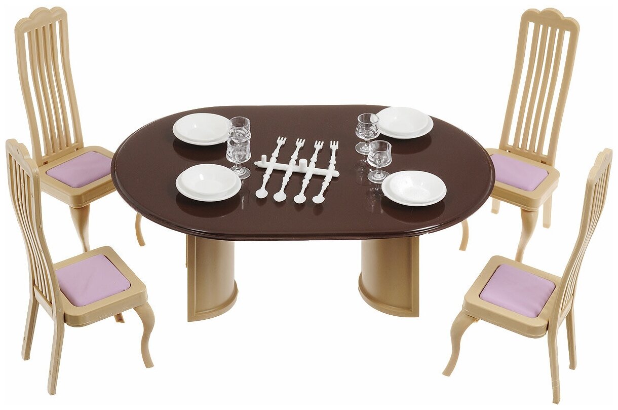 Набор мебели для кукол Огонек для столовой "Коллекция" 26*6*17см