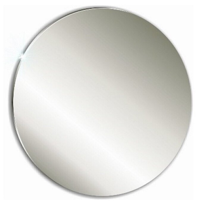 Зеркало круг SILVER MIRROR серебро 65х65 см - фотография № 1