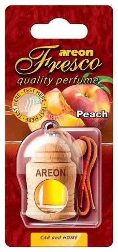 Ароматизатор AREON подвесной боченок деревянный на жидкой основе FRESCO PEACH