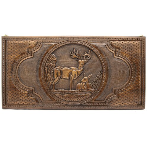 Резные нарды и шашки Гордый олень