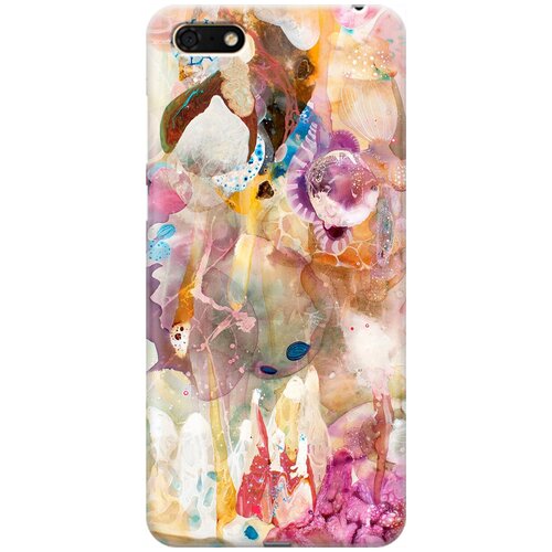 фото Re:pa накладка transparent для huawei y5 prime (2018) / y5 (2018) / honor 7a / 7s с принтом "радость весны"