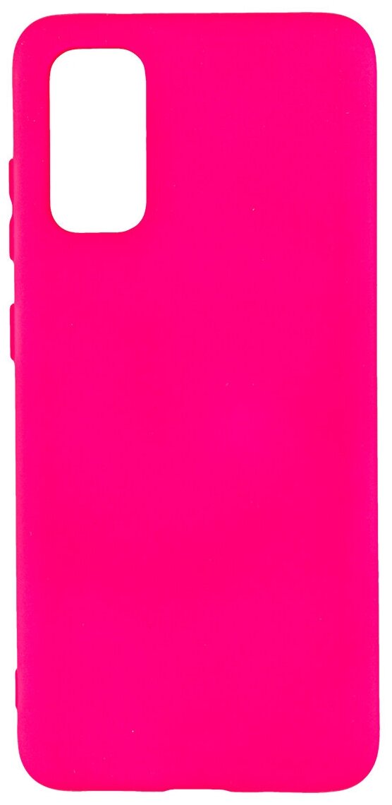 Чехол для Samsung Galaxy S20. Soft touch premium. Ярко-розовый.