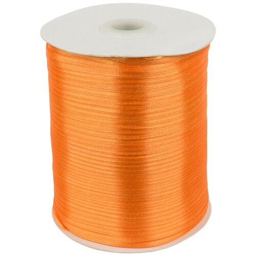 Лента атласная для вышивки, ширина 3 мм, длина 795 м, цвет оранжевый лента атласная для вышивки ширина 3 мм длина 795 м цвет коричневый