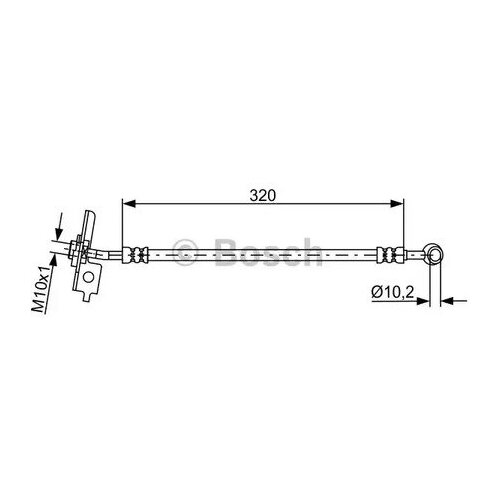 BOSCH 1987481864 Шлангопровод | перед лев |
