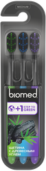 Зубная щетка Biomed Black средние, 3 шт