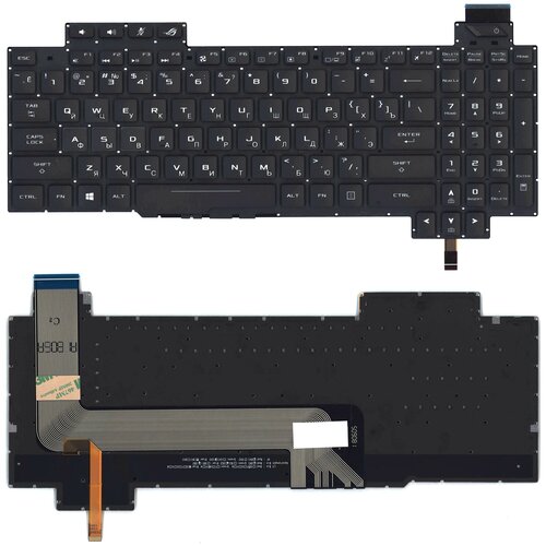 Клавиатура для ноутбука Asus ROG Strix GL503 GL503V GL503VD c белой подсветкой вентилятор для ноутбука asus rog strix gl503 4 pin пара