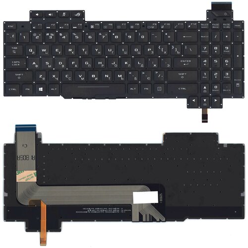 kefu gl703vd dabknmb28a0 материнская плата для ноутбука asus rog strix gl703vd материнская плата i5 7300hq i7 7700hq n17p g0 a1 100% тест Клавиатура для ноутбука Asus ROG Strix GL503 GL503V GL503VD c белой подсветкой