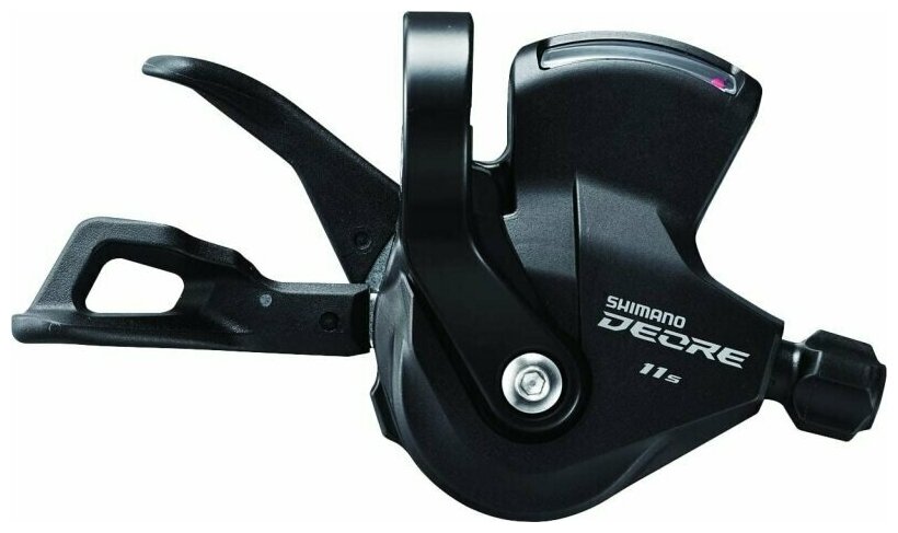 Шифтер Shimano Deore, M5100-R, прав, 11 ск, на хомут, c индикатором, тр. 2050 мм с SP41 1880 мм