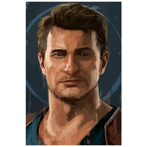 картина по номерам на холсте игра uncharted нейтан дрейк 9178 г 60x40 Картина по номерам на холсте игра Uncharted Нейтан Дрейк - 6585 В 60x40