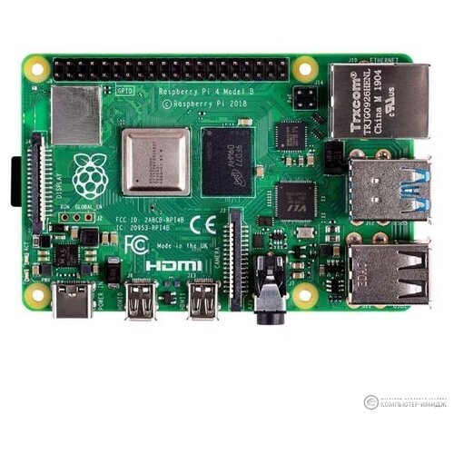 Компьютер Микрокомпьютер Raspberry Pi 4 Model B 4Gb (44589 / RA545)