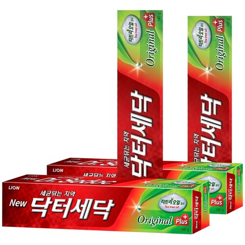 Купить LION Зубная паста с экстрактом масла чайного дерева «DR. SEDOC», 140 гр.*4